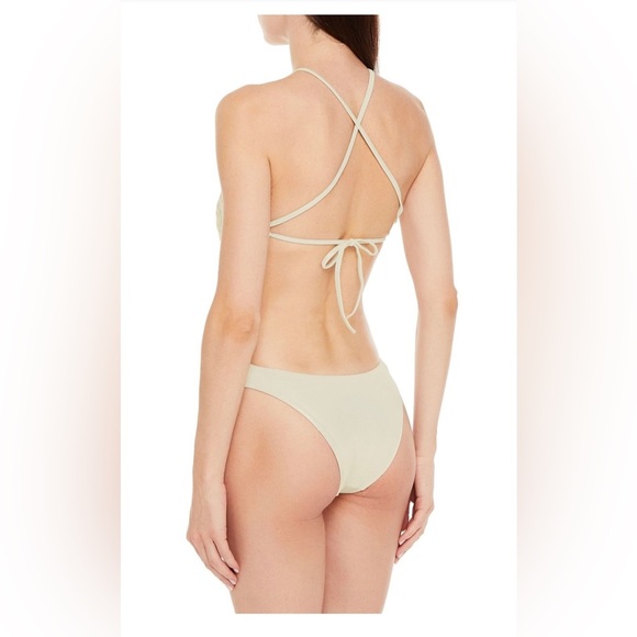 Melissa Odabash Open Back Cut-out Metallic Swimsuit Size IT 44 - Picture 3 of 6